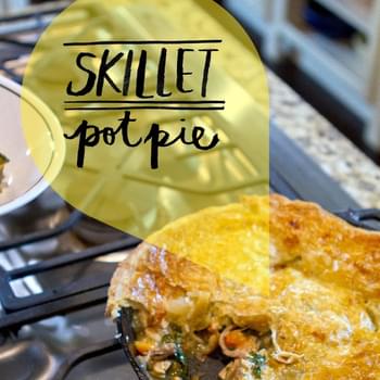 Chicken and Sweet Potato Skillet Pot Pie