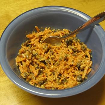 Carrot and Raisin Slaw with Homemade Poppy Seed Dressing