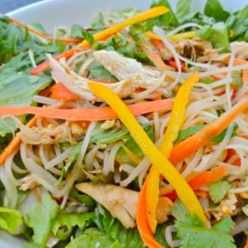 Spicy Peanut Noodle Salad Recipe by Becoming Pigzilla