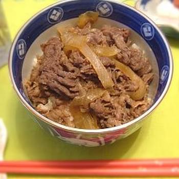Gyudon - Japanese Beef Bowl Recipe