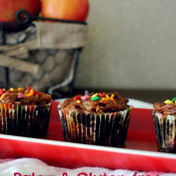 Paleo, Gluten-free Caramel Apple Cupcakes