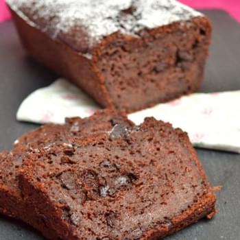 Double Chocolate Zucchini Bread with Yoghurt and Olive Oil