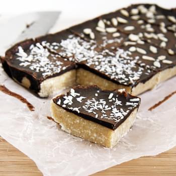 Carob Covered Coconut Protein Bars/Energy Squares