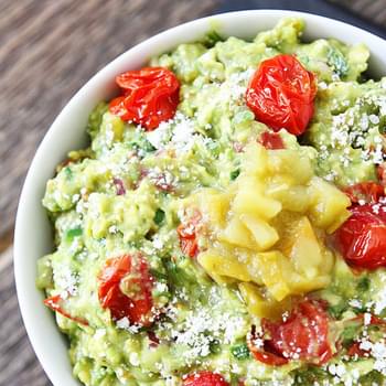 Green Chile and Roasted Tomato Guacamole