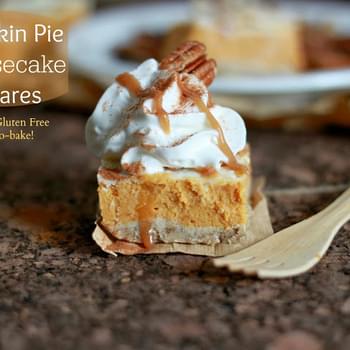 Healthy Pecan Pumpkin Cheesecake Squares