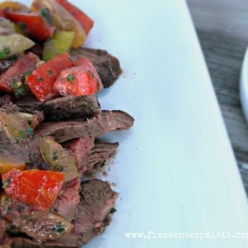 Flank Steak with Tomato Tapenade