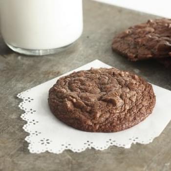 Double Chocolate Toffee Cookies