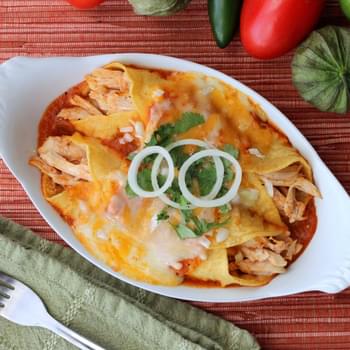 Authentic Enchiladas with Roasted Turkey