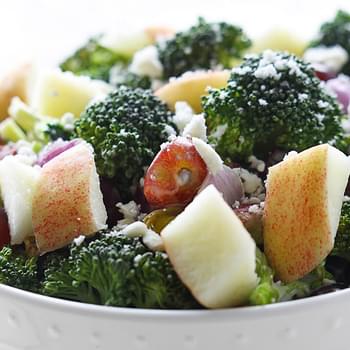 Apple Bacon & Pistachio Broccoli Salad
