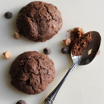 Double Chocolate and Peanut Butter Chip Cookies