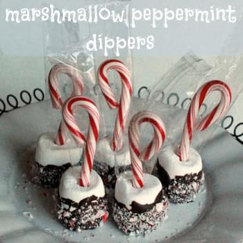 Marshmallow Peppermint Dippers