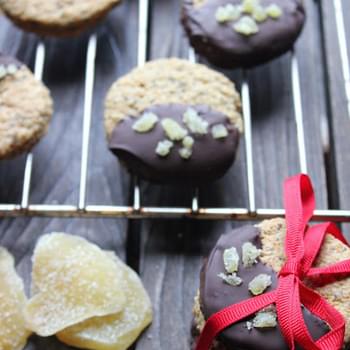 Chocolate & Ginger Holiday Chia Seed Cookies