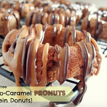 Chocolate Caramel Pronuts {Protein Donuts}