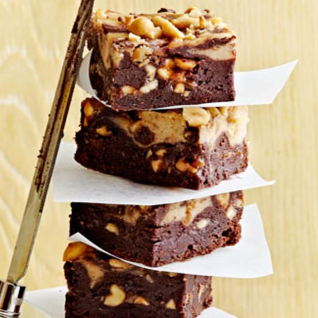 Peanut Butter And Caramel Brownies (aka Snickers Brownies)