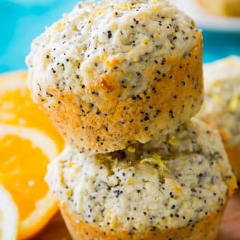 Orange Lemon Poppy Seed Muffins
