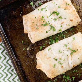 Easy Baked Chicken Chimichangas