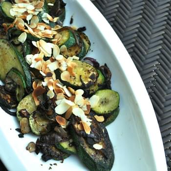 Sautéed Zucchini With Dried Basil And Almonds