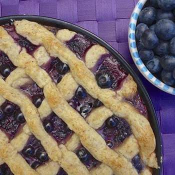 Clean Eating Blueberry Pie