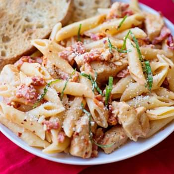 Creamy Sun-Dried Tomato Penne with Chicken