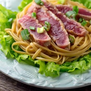 Grilled Tuna with Sesame Noodles