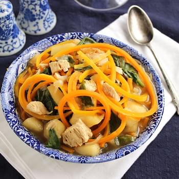 Chicken and Butternut Noodle Soup (And a trip to the ALDI Test Kitchen)