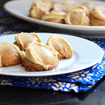 Cardamom Spice Cookies with Caramel Cream Cheese Frosting