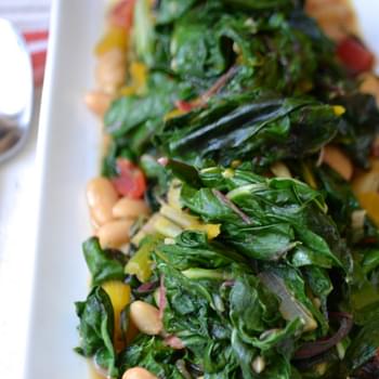 Sautéed Chard with Cannellini Beans