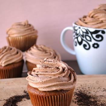 Coffee Cupcakes With Mocha Buttercream Frosting
