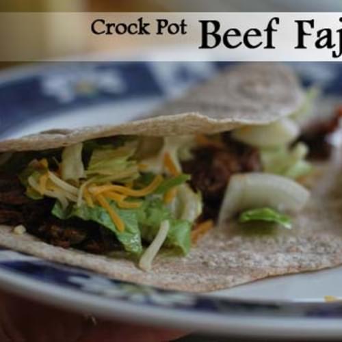Crock Pot Beef Fajitas