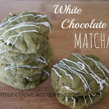 White Chocolate Matcha Cookies