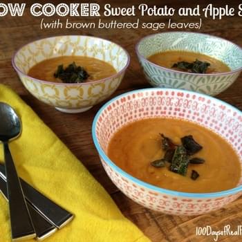Slow Cooker Sweet Potato and Apple Soup