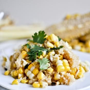 Grilled Corn + Cheddar Quinoa