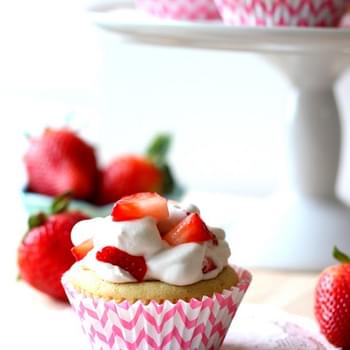 Strawberry Shortcake Cupcakes (Vegan)