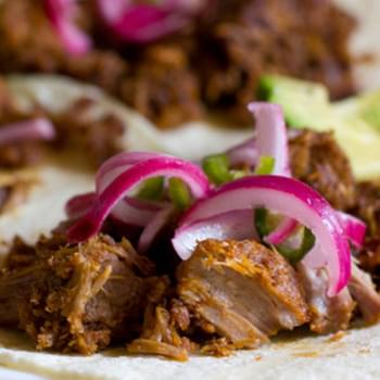 Stovetop Citrus Carnitas with Pickled Jalapeño and Red Onion