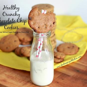 Healthy Crunchy Chocolate Chip Cookies