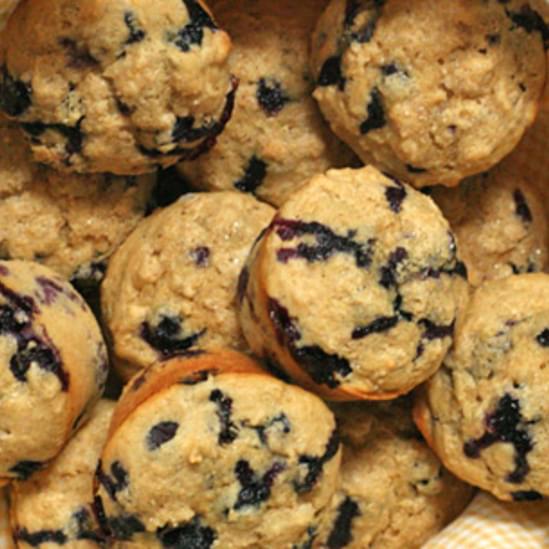 Whole-Wheat Blueberry Muffins
