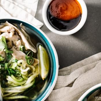 Chicken Pho with Zucchini Noodles
