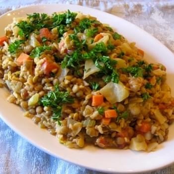 Hearty Cabbage and Lentils