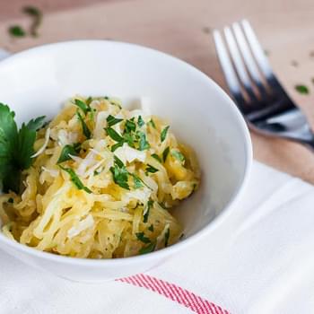 Spaghetti Squash with Garlic and Parmesan