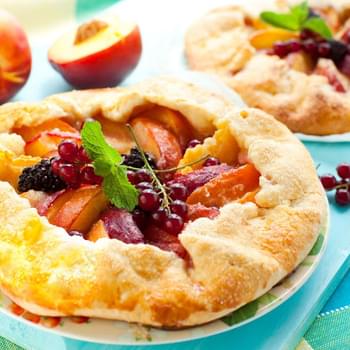 Peach and Blackberry Galette