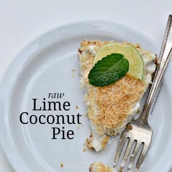 Raw Lime Coconut Pie