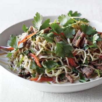 Asian-Style Pork with Noodles