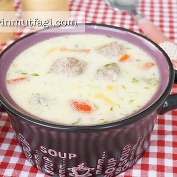Sour Kofta Soup With Yoghurt