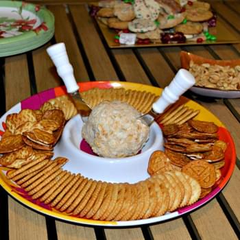 Jalapeno Bacon Cheddar Cheese Ball for a Holiday Party