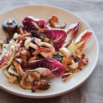 Warm Wild Mushroom Salad with Bacon Vinaigrette