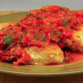 Sauteed Chicken Breasts with Warm Tomato-Tarragon Salsa