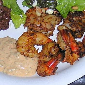 Barbecued Shrimp with Remoulade Sauce