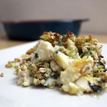 Smoked Haddock And Spinach Gluten Free Crumble
