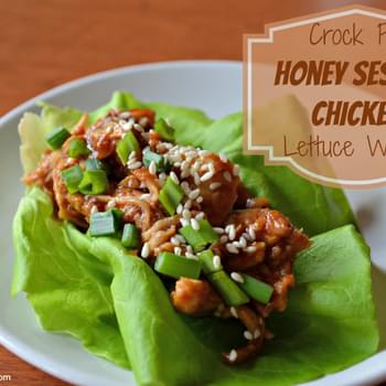 Crock Pot Honey Sesame Chicken Lettuce Wraps