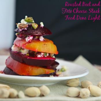 Roasted Beet and Feta Cheese Stack